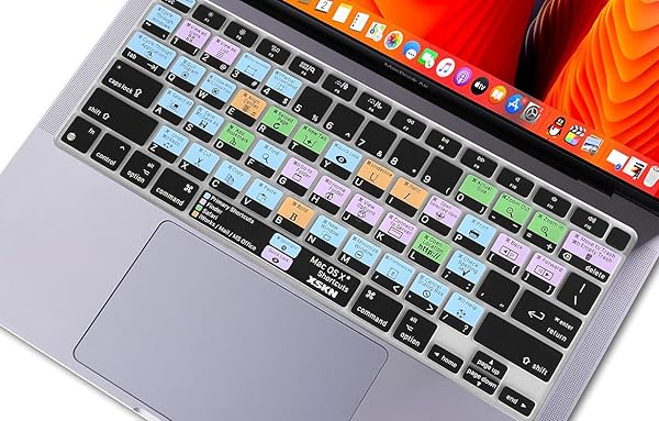 XSKN XSKN Silicone Keyboard Cover for 2020 MacBook Air 13.3 inch with Touch ID A2179 A2337 M1 Chip Shortcuts Function and Language Series - View 5 of 9
