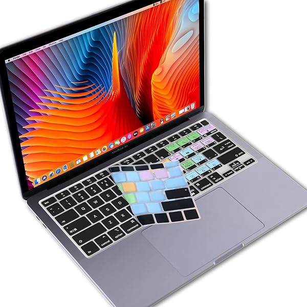 XSKN XSKN Silicone Keyboard Cover for 2020 MacBook Air 13.3 inch with Touch ID A2179 A2337 M1 Chip Shortcuts Function and Language Series - View 7 of 9