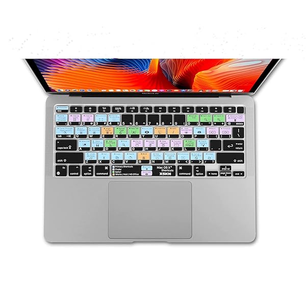 XSKN XSKN Silicone Keyboard Cover for 2020 MacBook Air 13.3 inch with Touch ID A2179 A2337 M1 Chip Shortcuts Function and Language Series - View 9 of 9