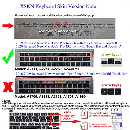 XSKN XSKN Avid Pro Tools Shortcuts Silicone Keyboard Cover for 2019 2020 MacBook Pro 16 inch A2141 13.3 inch A2251 A2289 A2338 M1 Touch Bar - View 8 of 9