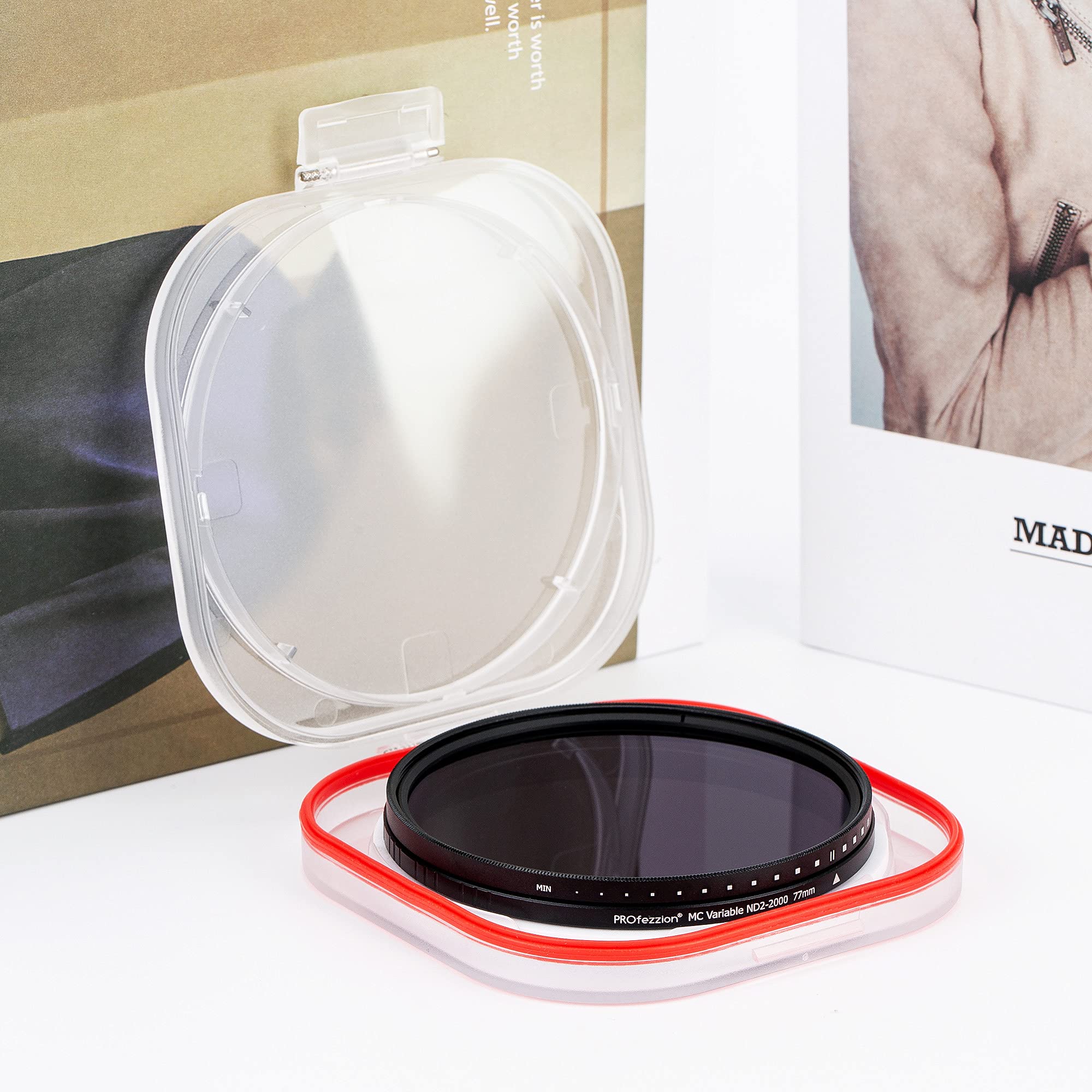 PROfezzion 52mm Variable ND Filter ND2-ND2000 for Canon Sigma Fujifilm Lenses with 52mm Filter Thread - View 8 of 9