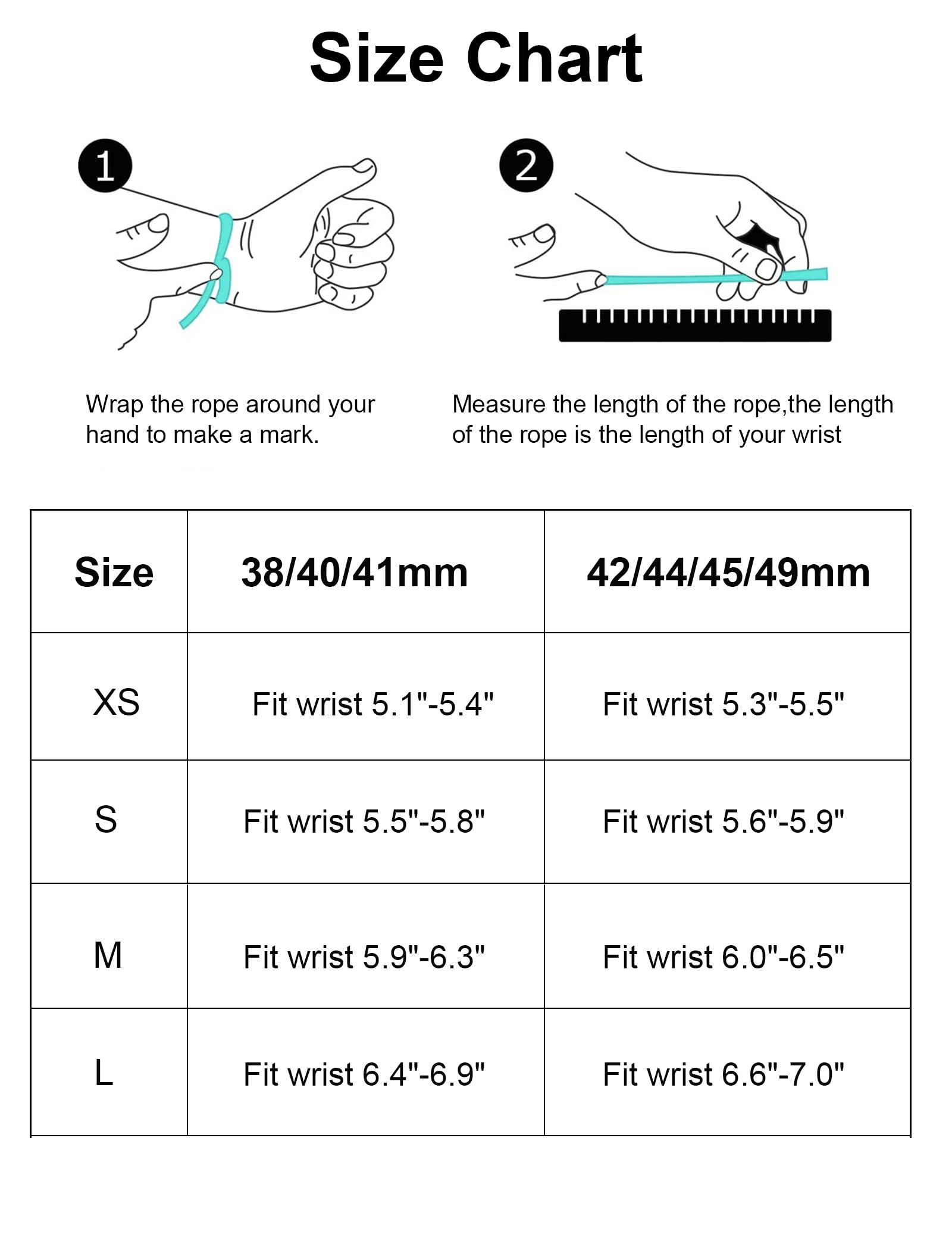 Wearlizer Slim Elastic Braided Apple Watch Band 38mm 40mm 41mm Black Stretchy Woven Replacement Strap for iWatch Series 8 SE 7 6 5 4 3 2 1 - View 3 of 6