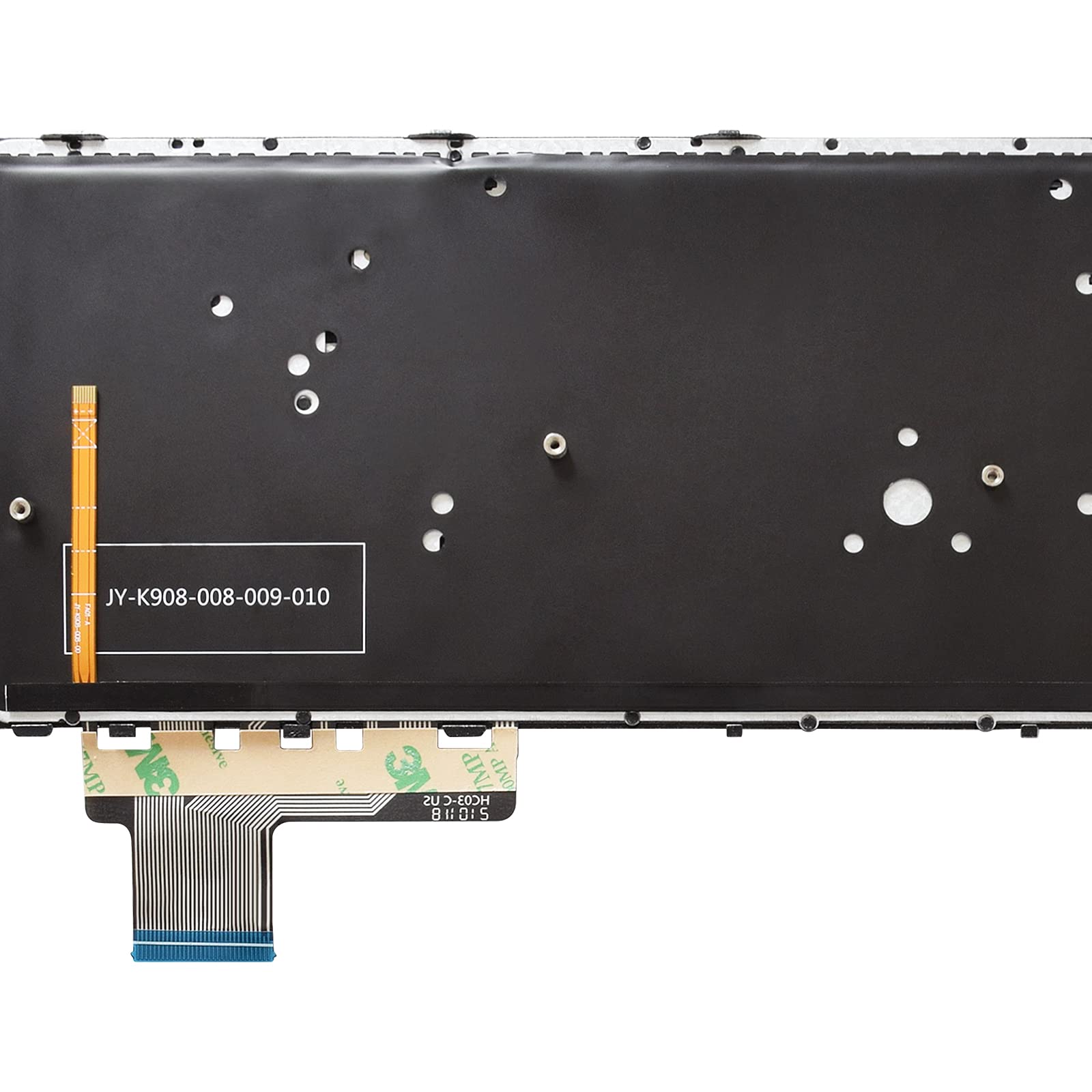 SUNMALL Backlit Keyboard Replacement for HP Elitebook Folio 9470m 9480m Silver Frame US Layout - View 7 of 7