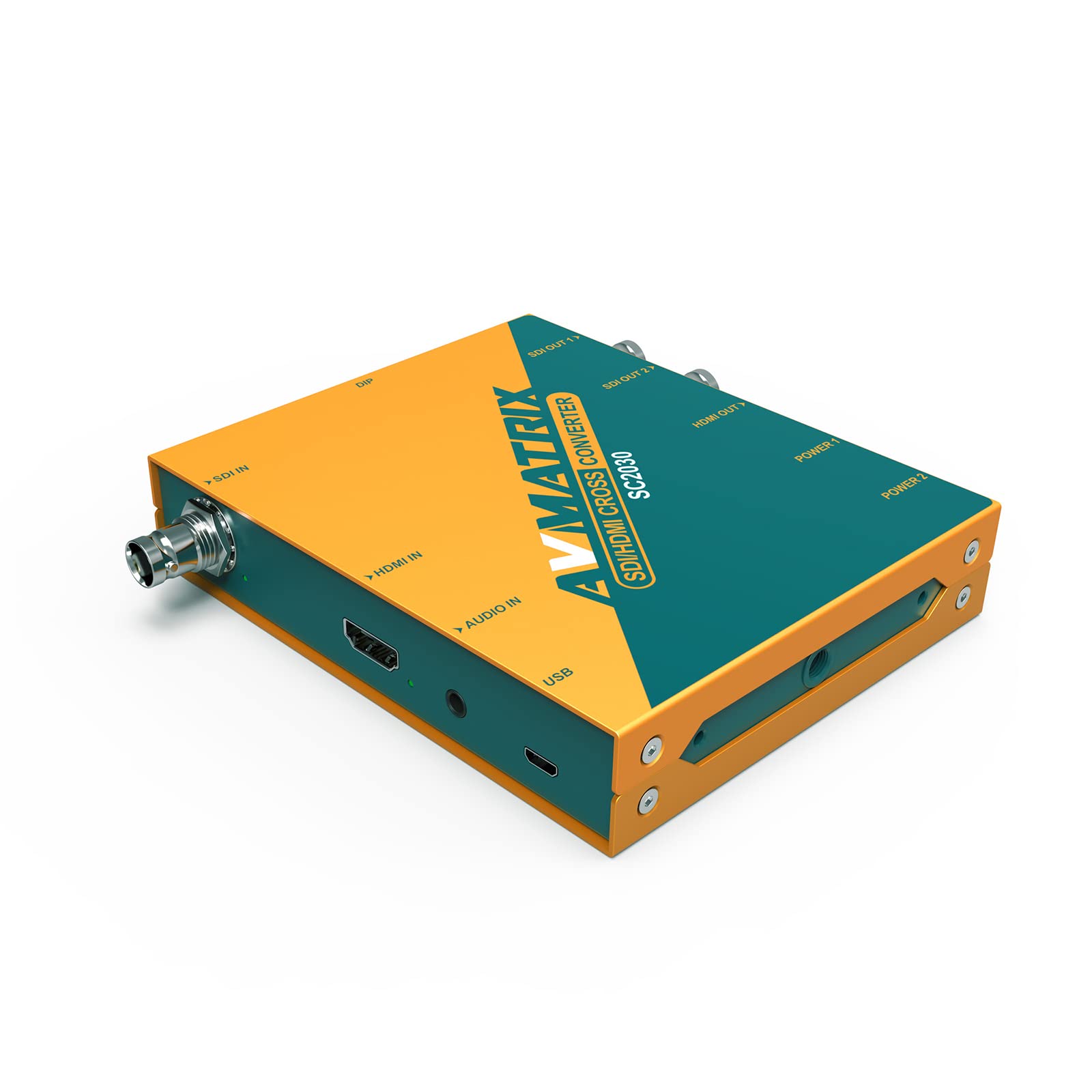 AVMATRIX SC2030 3G-SDI HDMI Scaling Cross Signal Converter with Analog Audio Embedding and DIP Switches - View 3 of 8