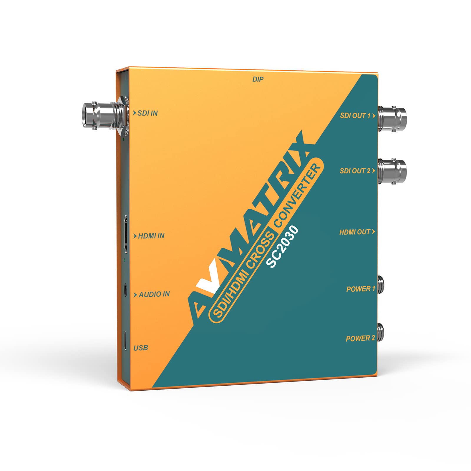 AVMATRIX SC2030 3G-SDI HDMI Scaling Cross Signal Converter with Analog Audio Embedding and DIP Switches