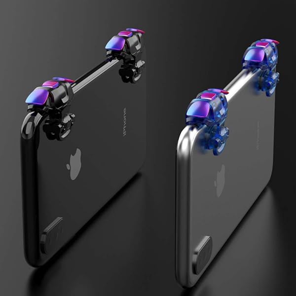 Newseego Newseego Mobile Game Controller Trigger Upgraded Version Colorful Sensitive Shoot Aim Button for Android iOS Blue - View 7 of 7