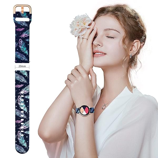 TOOLAIK ToolAIK 20mm Silicone Watch Band for Samsung Galaxy Watch - Quick Release, Water Resistant, Unisex, Multiple Colors - View 3 of 8