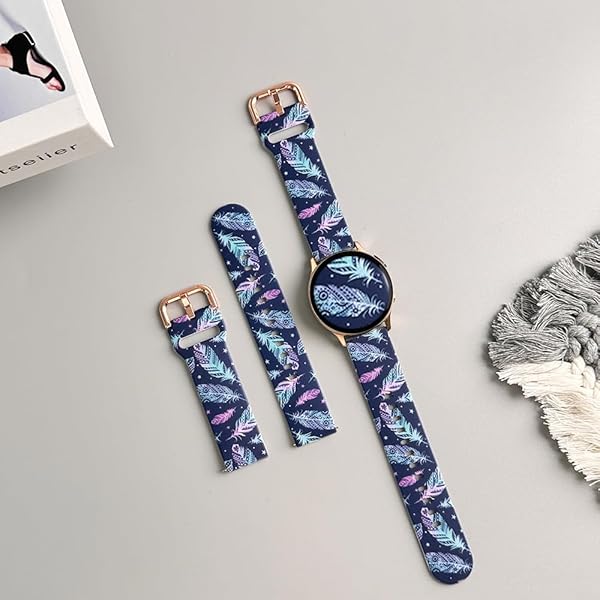 TOOLAIK ToolAIK 20mm Silicone Watch Band for Samsung Galaxy Watch - Quick Release, Water Resistant, Unisex, Multiple Colors - View 4 of 8