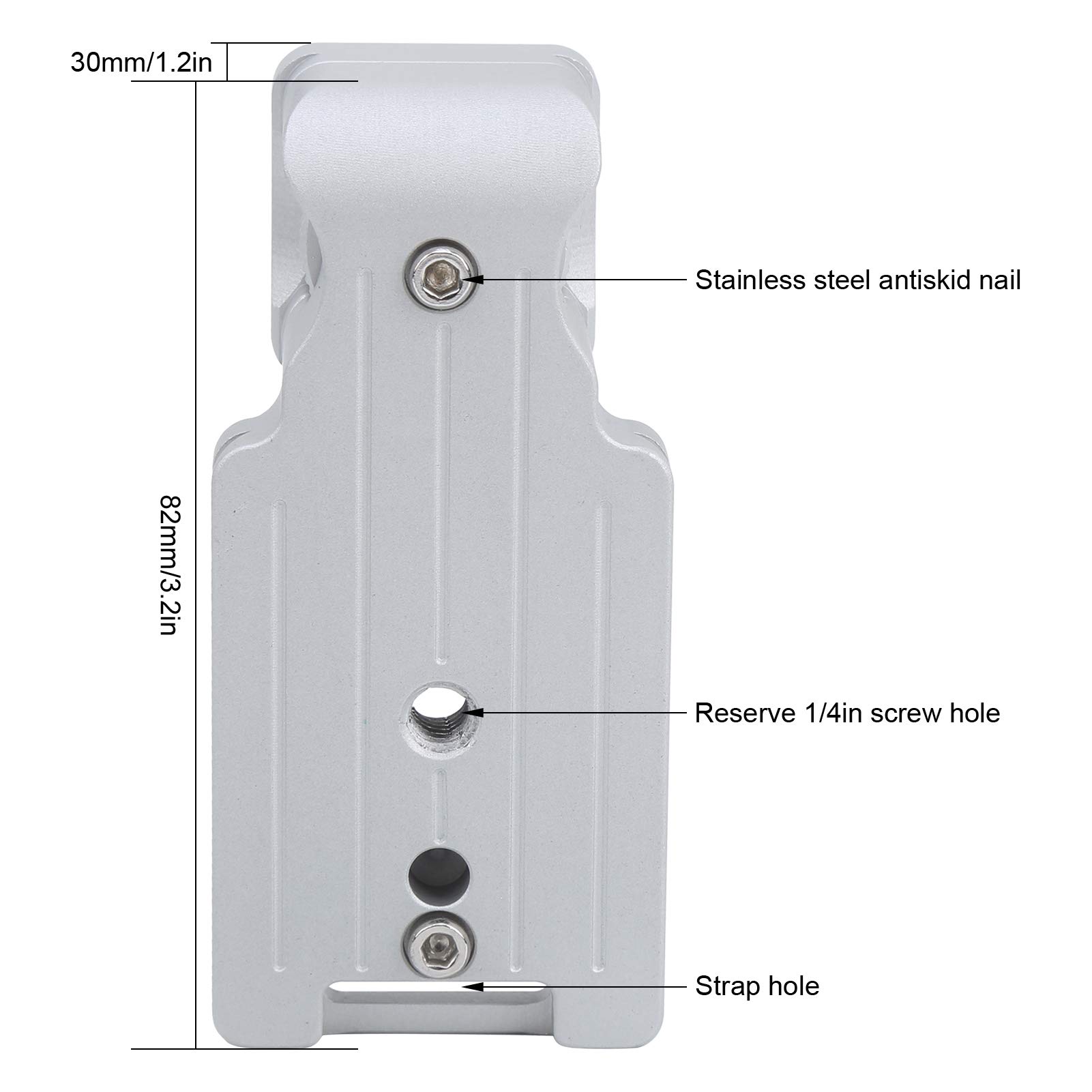 Hilitand Aluminium Alloy Tripod Lens Collar Replacement Base Foot Mount Adapter for Canon 100-400mm f4.5-5.6L ISII Lens - View 6 of 9