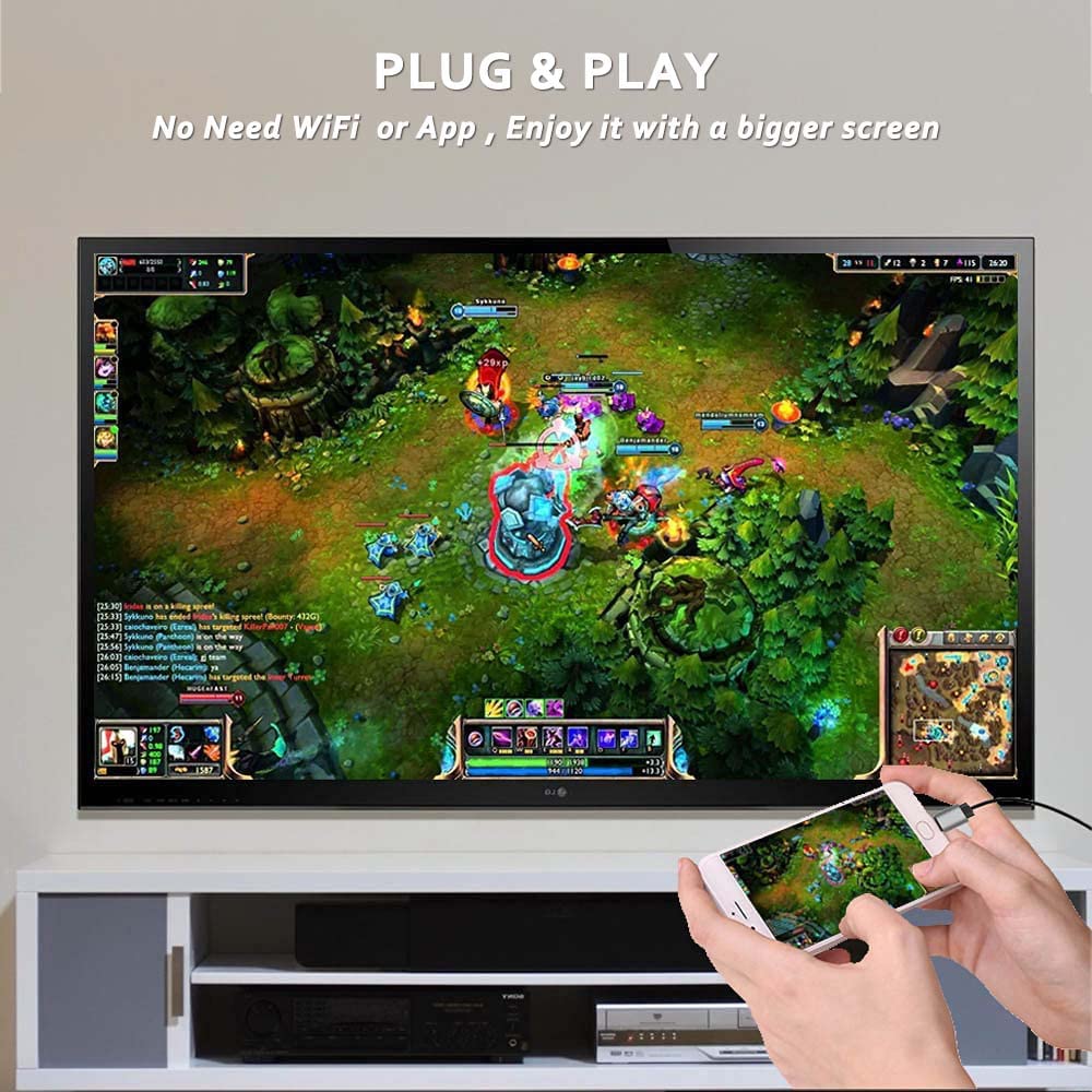 TASUMATO 4K HDMI Adapter USB Type C Cable for iMac, MacBook, Samsung Galaxy & Android - Mirror & Charge to TV/Projector - View 2 of 9