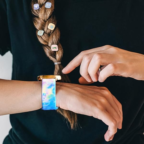 TOOLAIK TOOLAIK Floral Bands for Samsung Galaxy Watch 6/5/4 & Active 2 - Stylish 20mm Silicone Bands for Men & Women - View 7 of 10