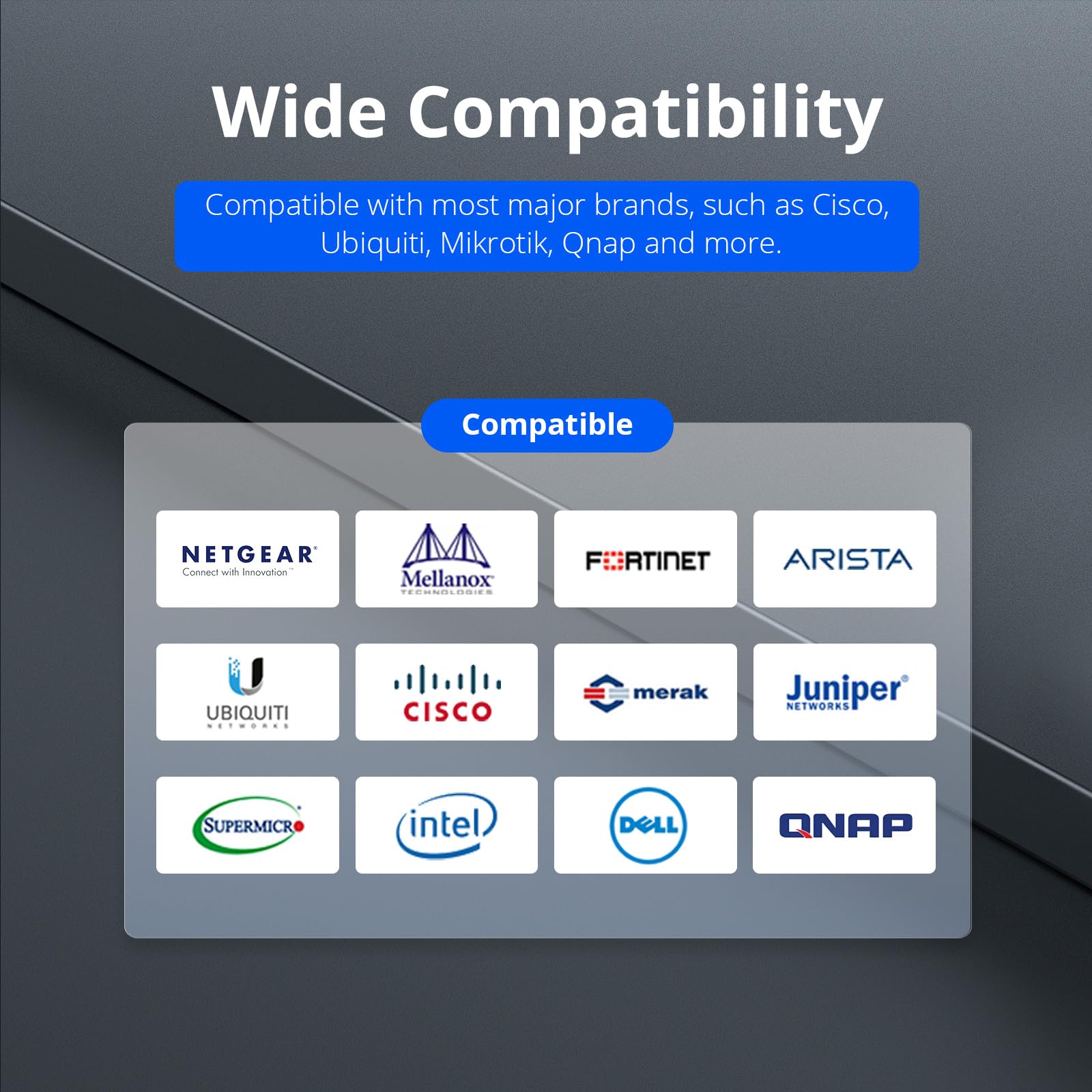 iPolex 10G SFP+ Twinax Cable 0.5m Direct Attach Copper DAC Passive Cable 10 Pack for Cisco Meraki Ubiquiti Mikrotik Intel Fortinet Netgear D-Link TP-Link - View 4 of 9