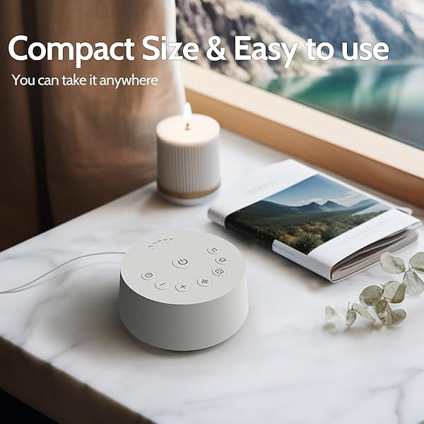 Color Noise Color Noise Sound Machine with 25 Soothing Sounds 32 Volume Levels Timers and Memory Function for Better Sleep for Kids and Adults - View 6 of 8
