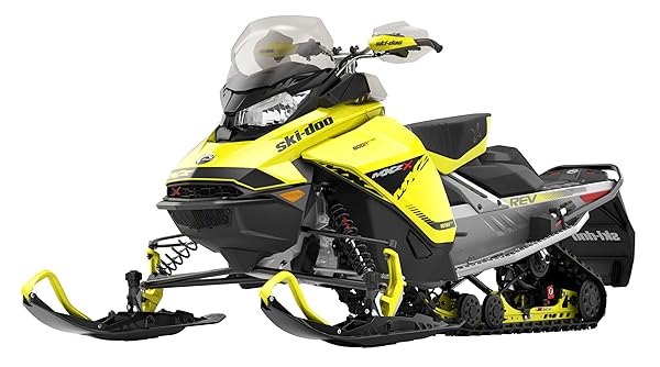 NewRay 1:20 Scale Mini Die Cast MXZ X-RS Snowmobile Yellow Toy for Kids