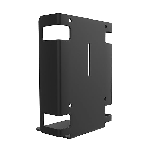CTA Digital Add-On Sanitizer Bottle Holder Metal Bracket for Reception Desks Black CTA Mobile Floor Stands and Products - View 3 of 8