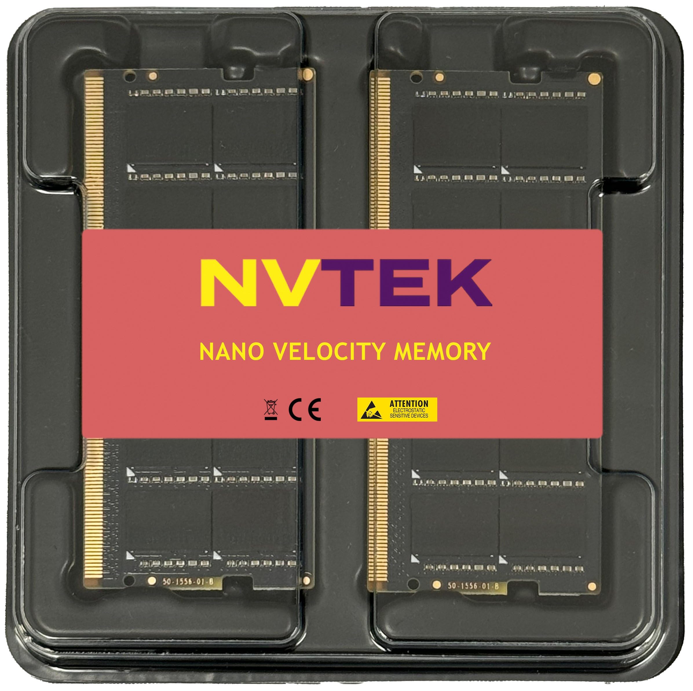NVTEK 16GB DDR4 2666MHZ SODIMM Laptop Memory Kit 2X8GB PC4-21300 Non-ECC 260-PIN CL19 1.2V Upgrade for Computers - View 3 of 5
