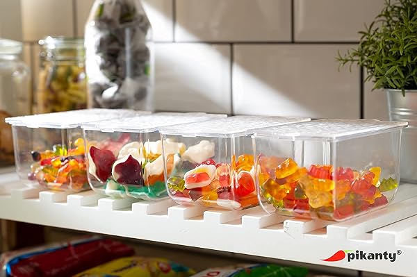 Pikanty Pikanty Condiment Server with 4 Removable Containers and Lids Perfect for Parties BBQs and Picnics Dishwasher Safe Made in the USA - View 7 of 7