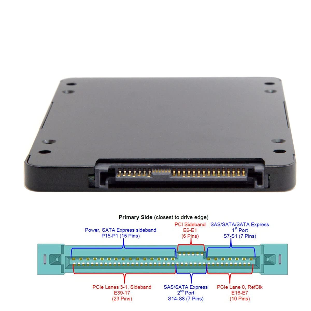 NFHK SFF-8639 NVME U.2 to NGFF M.2 M-Key PCIe SSD Case Enclosure for SSD 750 p3600 p3700 Mainboard Replacement - View 5 of 9