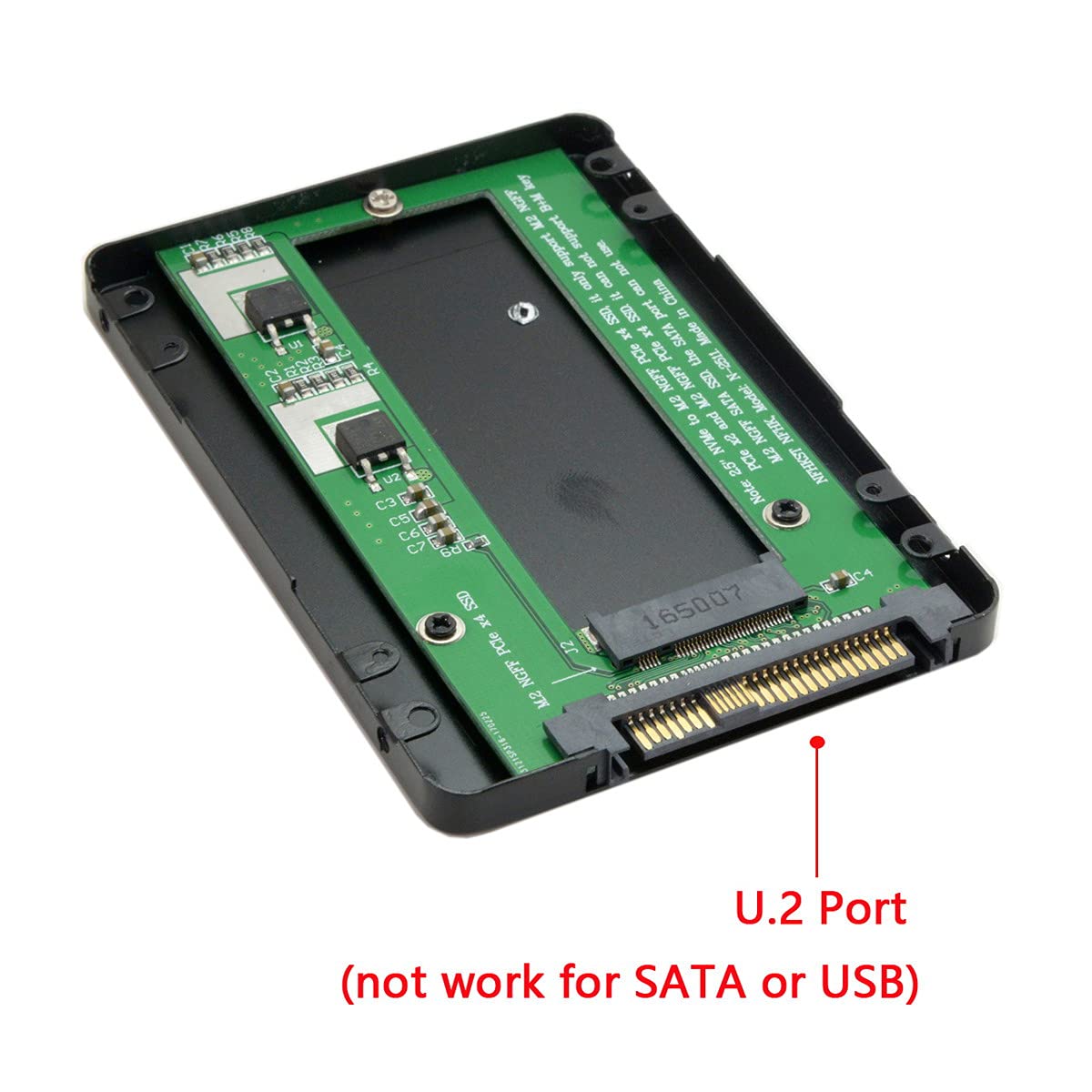 NFHK SFF-8639 NVME U.2 to NGFF M.2 M-Key PCIe SSD Case Enclosure for SSD 750 p3600 p3700 Mainboard Replacement - View 6 of 9