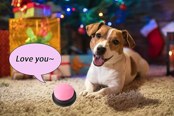 OFVENS Voice Recording Button Dog Communication Training Buzzer 30 Second Record Playback Funny Gift for Home Office 4 Pack - View 9 of 10