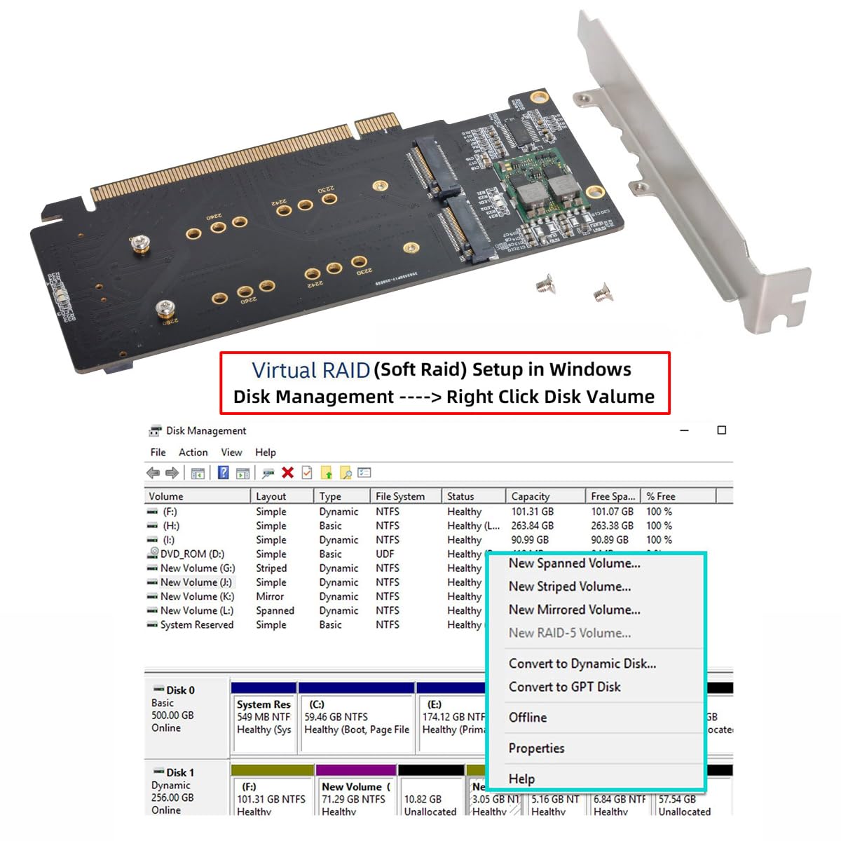 NFHK Combo M2 NGFF BKey mSATA SSD to SATA 30 Adapter Converter Case Enclosure with Switch - View 6 of 9