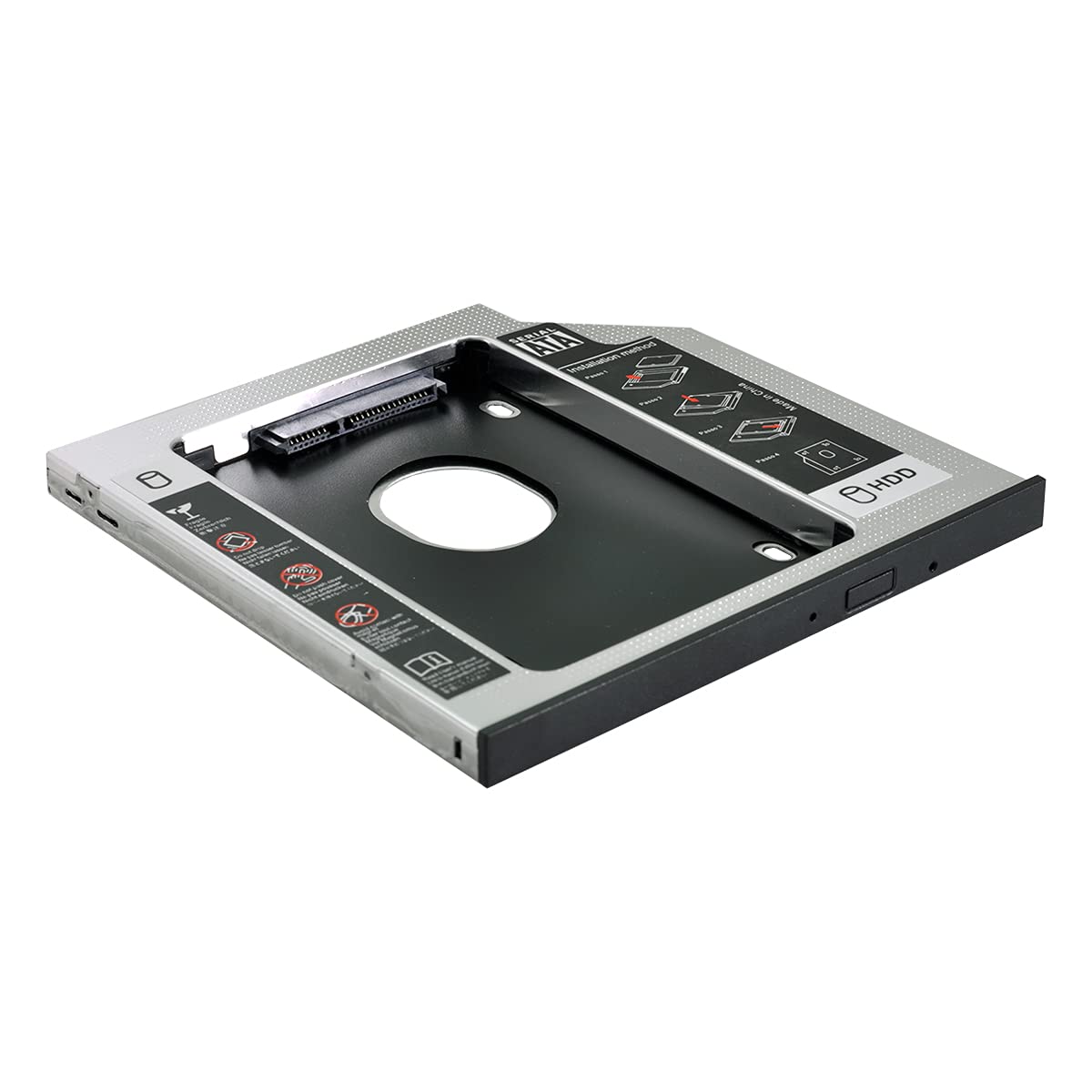 NFHK SATA 22pin HDD Hard Disk Drive Caddy Case for 9.5mm Universal Laptop CD/DVD-ROM Optical Bay - View 9 of 9