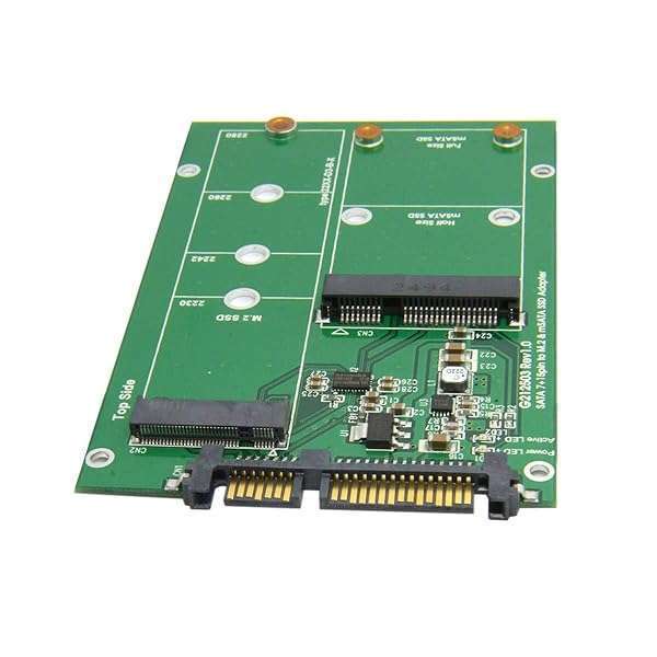 NFHK NFHK 2-in-1 Mini PCI-E & mSATA to SATA 3.0 Adapter Converter for SSD - Fast & Reliable Performance - View 3 of 10
