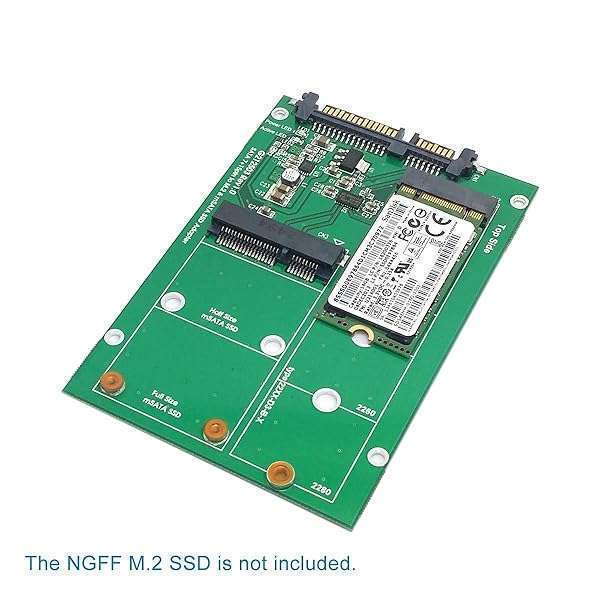 NFHK NFHK 2-in-1 Mini PCI-E & mSATA to SATA 3.0 Adapter Converter for SSD - Fast & Reliable Performance - View 4 of 10