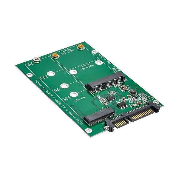 NFHK NFHK 2-in-1 Mini PCI-E & mSATA to SATA 3.0 Adapter Converter for SSD - Fast & Reliable Performance - View 2 of 10