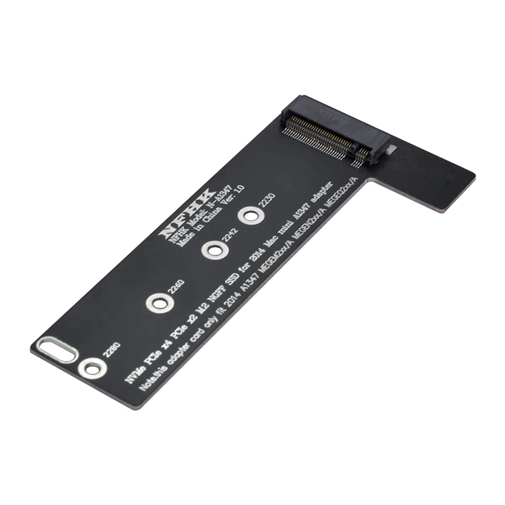 NFHK M2 NGFF M Key NVME SSD Converter Card for 2014 Mac A1347 MEGEN2 MEGEM2 MEGEQ2 Mini Upgrade