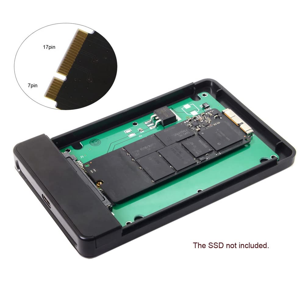 NFHK USB 3.0 Adapter for 2012 Mac Pro Retina A1425 A1398 SSD 17+7Pin Case High Speed Data Transfer - View 2 of 7