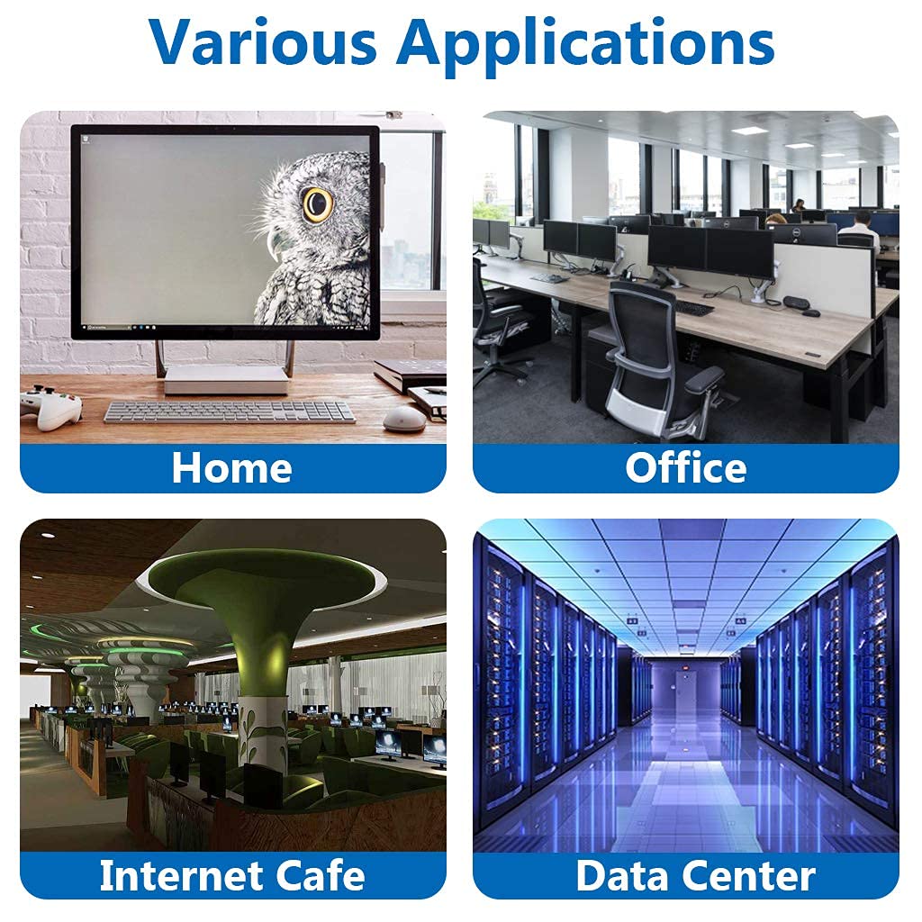 High Speed Cat 8 Ethernet Cable 75 ft 2000Mhz 40Gbps RJ45 for Gaming Xbox PS4 Modem Router Compatible with Cat7 Cat6e Cat5e White - View 6 of 9