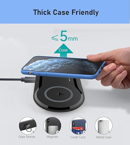 Vchiming Vchiming 30W Fast Wireless Charger: 2-in-1 Dual 15W Charging Pad for iPhone, Galaxy & AirPods - Type C Cable Included - View 6 of 8