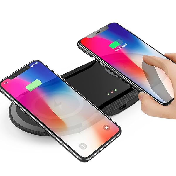 Vchiming Vchiming 30W Fast Wireless Charger: 2-in-1 Dual 15W Charging Pad for iPhone, Galaxy & AirPods - Type C Cable Included - View 2 of 8