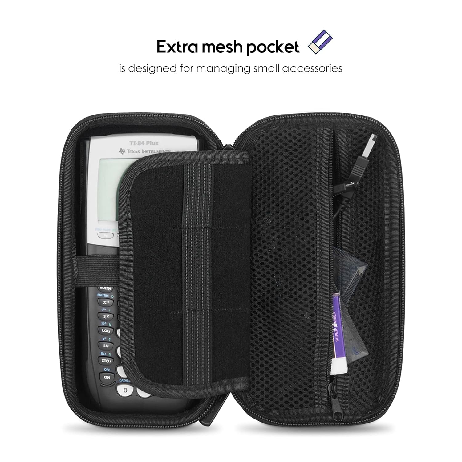 ProCase ProCase Hard EVA Case for Texas Instruments Ti-84 Plus CE Durable Travel Storage Carrying Box Protective Bag for Graphing Calculators Mint - View 4 of 7