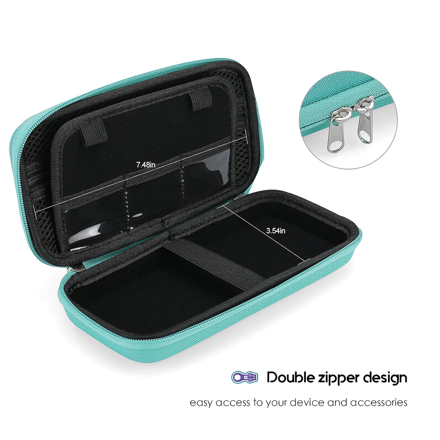 ProCase ProCase Hard EVA Case for Texas Instruments Ti-84 Plus CE Durable Travel Storage Carrying Box Protective Bag for Graphing Calculators Mint - View 5 of 7