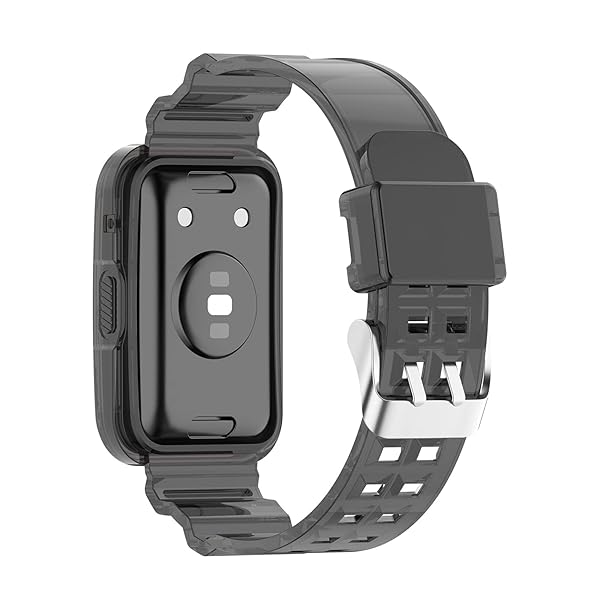 Chofit Chofit Huawei Watch Fit Band Case Crystal Clear Jelly Protective Cover for Men and Women Smartwatch Black - View 3 of 6