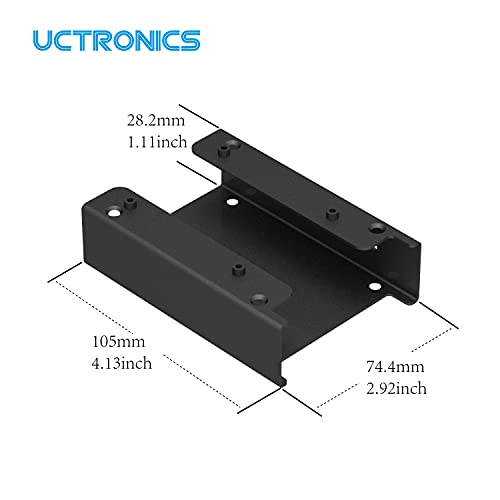 UCTRONICS UCTRONICS for Raspberry Pi SSD Case, Supports 2 Units of 2.5” SSD and Pi 5, 4, 3B/3B+ and Other B Models - View 4 of 7