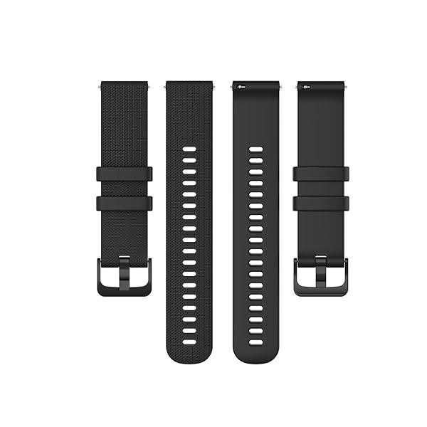 E ECSEM ECSEM Watch Strap for Fitpolo ID205L Waterproof Rubber Replacement Wristband 6 Pack Classic Design - View 7 of 8