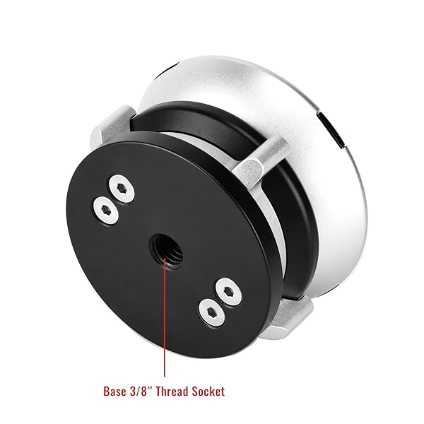 SUNWAYFOTO Sunwayfoto DYH-68 Leveling Base Tripod Head: 22 lbs Load Capacity for Stable Photography - View 6 of 11