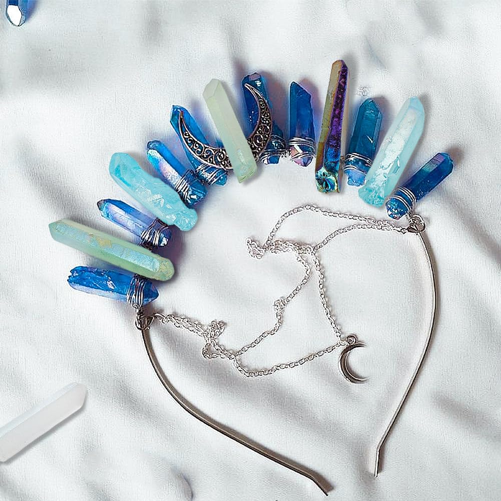 OLYCRAFT OLYCRAFT 250g Quartz Crystal Beads Natural Polished Tumbled Clear Quartz Points Sticks Spikes for Jewelry Making - View 5 of 5