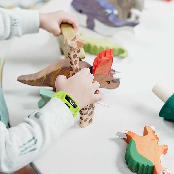 TopPerfekt TopPerfekt Soft Silicone Bands for Fitbit Ace 3 Kids - Waterproof Sports Strap in Lime - View 7 of 8