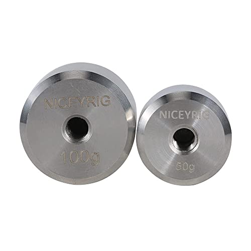 NICEYRIG Gimbal Counterweight Set 150g for DJI Ronin RS2 RSC2 S SC Zhiyun Weebill S Crane M2 Plus 3 3S 3-439