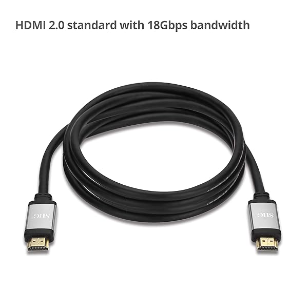 SIIG SIIG 4K High Speed HDMI Cable 8ft HDMI 2.0 Supports 4K at 60Hz HDCP 2.2 HDR for Optimal Video Quality - View 4 of 7