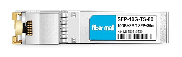 fiber mall 10G SFP+ to RJ45 HPE Aruba JL563B Compatible 10GBASE-T Copper RJ45 Transceiver Module 80m - View 5 of 6