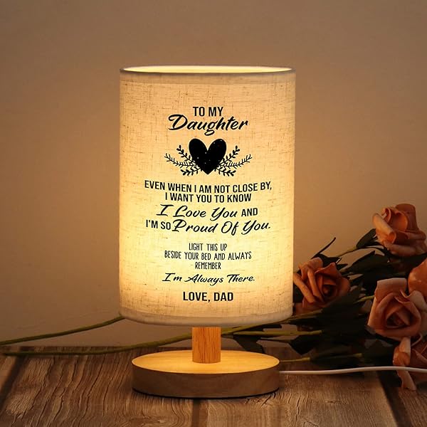 WSYEAR WSYEAR Birthday Gifts for Daughter from Dad Table Lamp Best Graduation Gifts for Grown Daughter