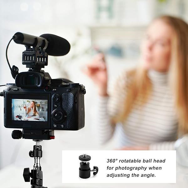 Obeamiu Obeamiu 2 Pack C Clamp Desk Mount Light Stand Adjustable 21-45 Inch for DSLR Camera Ring Light Video Monitor Microphone Webcam - View 6 of 7