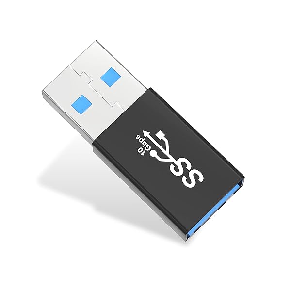 AGVEE AGVEE 4 Pack USB A 3.0 Female to Male Adapter Converter Coupler Extension Connector Black - View 5 of 7