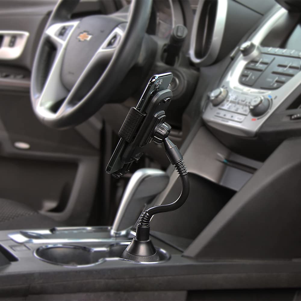 Limitless Innovations Limitless PhoneStation Car Cup Holder Phone Mount with Adjustable Base, Flexible Neck and Air Vent Clip for iPhone Samsung Note Galaxy and More - View 7 of 9