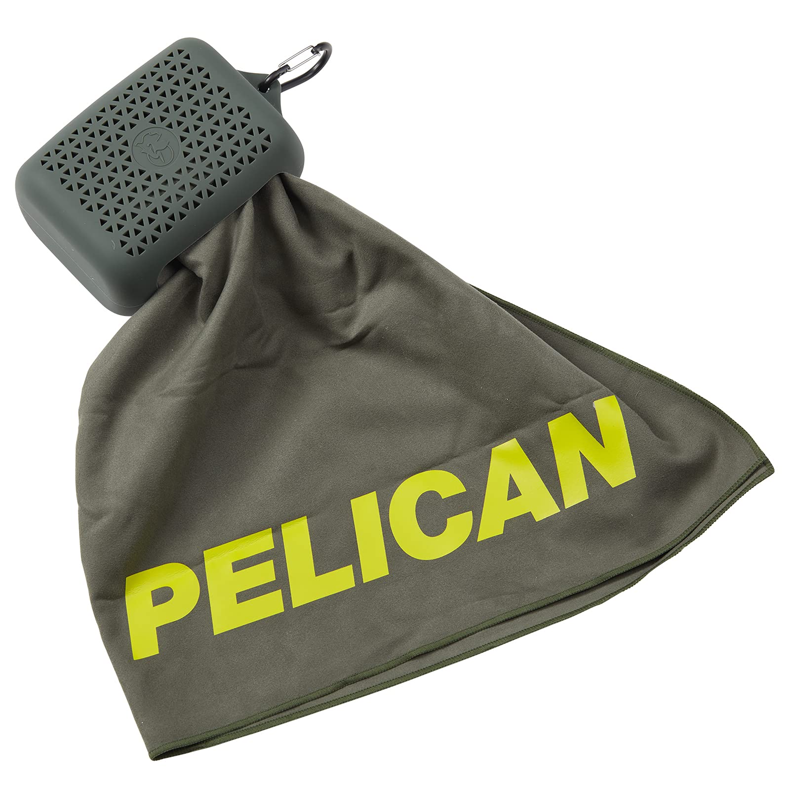 Case-Mate Pelican Outdoor Multi-Use Towel: Ultra Absorbent Microfiber in Olive Drab with Carry Case